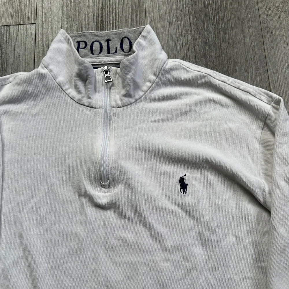 Mens Pocketed 1/4 Zip Sweater Polo Ralph Lauren Size XL